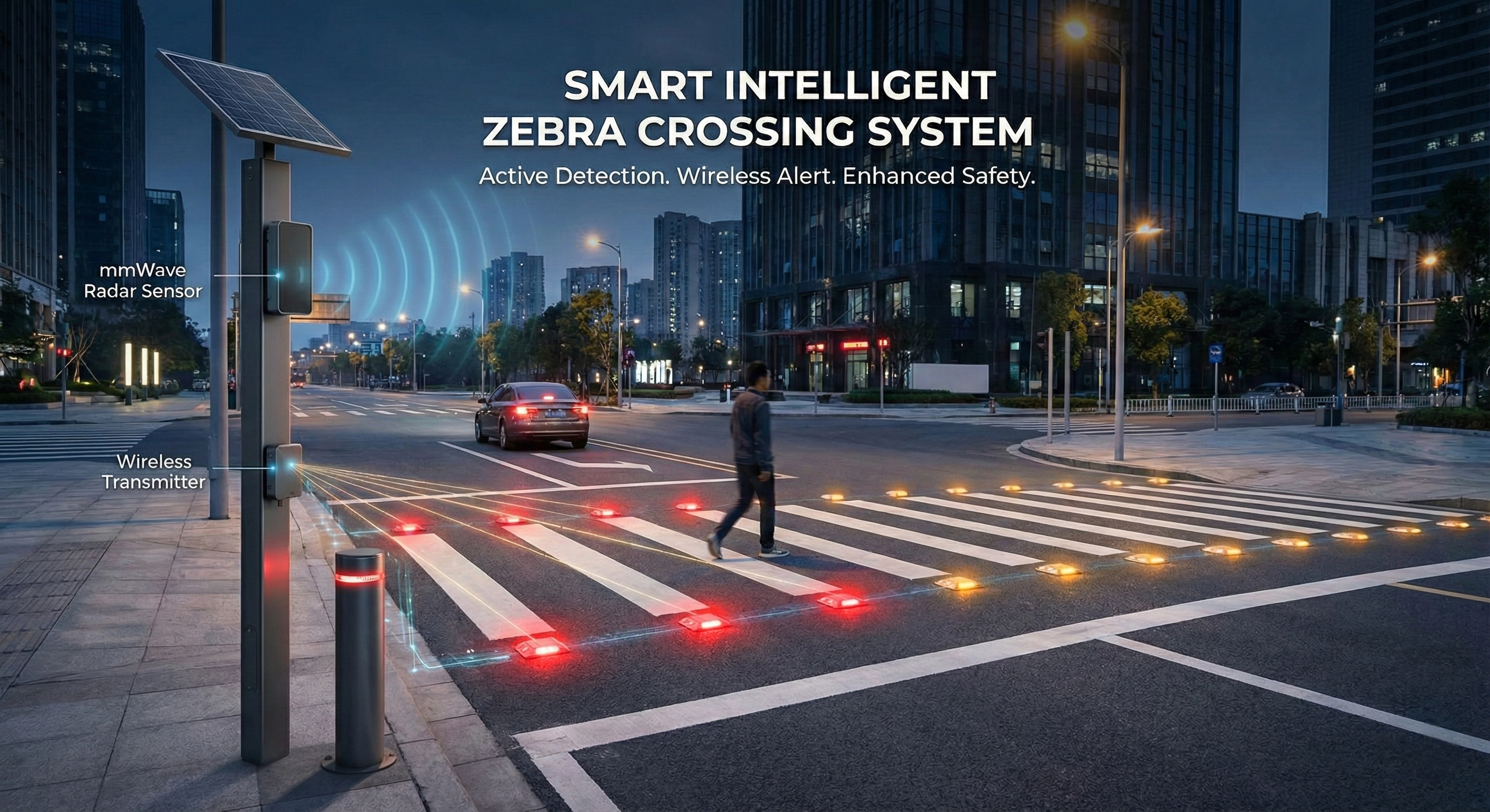 Smart Intelligent Zebra Crossing System